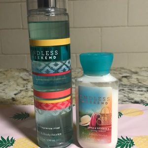 Endless weekend spray and lotion